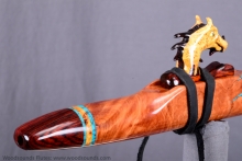 Western Red Cedar Burl Native American Flute, Minor, Mid B-4, #K23G (1)